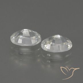 2.40 ct natürliche Weiß Zirkon-Edelsteine, Oval, VS