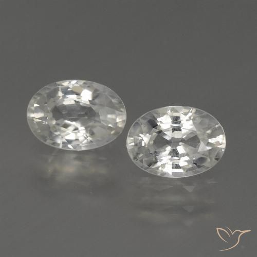 2.38ctw Natürlicher Warmweiß Zirkon, Oval, VS