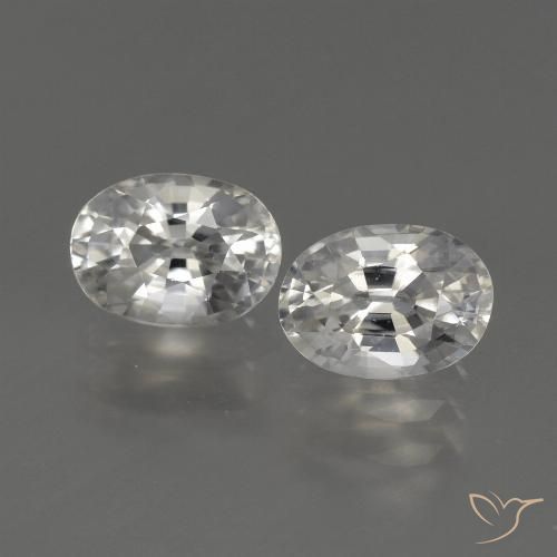 2.50ctw Natürlicher Warmweiß Zirkon, Oval, VVS-VS