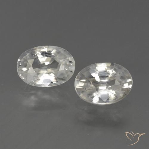 2.44ctw Natürlicher Warmweiß Zirkon, Oval, VS