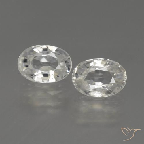 2.49ctw Natürlicher Warmweiß Zirkon, Oval, VS
