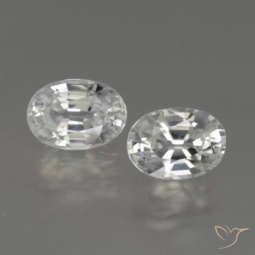 2.56ctw Natürlicher Warmweiß Zirkon, Oval, VVS-VS