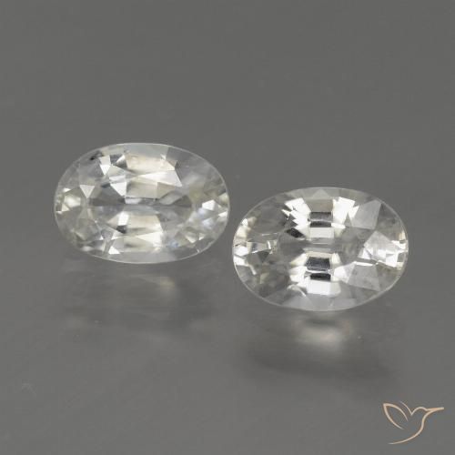 2.36ctw Natürlicher Warmweiß Zirkon, Oval, VS