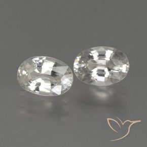 2.36 ct natürliche Warmweiß Zirkon-Edelsteine, Oval, VS
