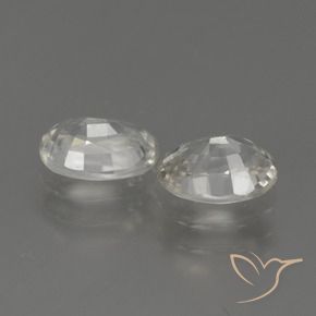 2.36 ct natürliche Warmweiß Zirkon-Edelsteine, Oval, VS