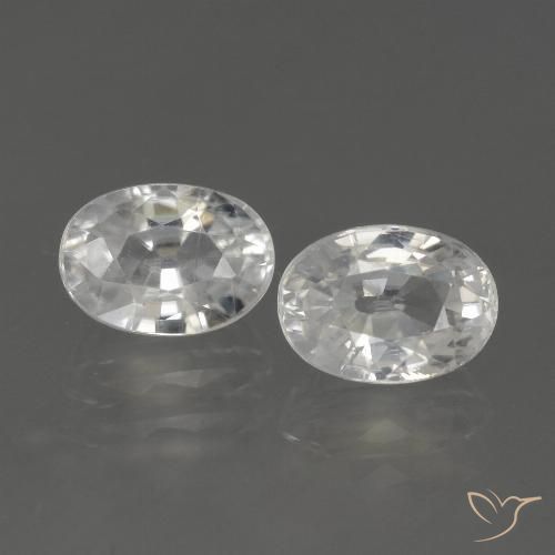 3.20ctw Natürlicher Warmweiß Zirkon, Oval, VS