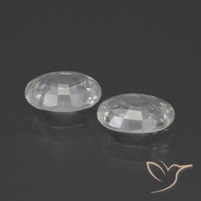 2.27 ct natürliche Weiß Zirkon-Edelsteine, Oval, VVS