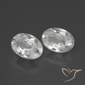 2.39 ct natürliche Weiß Zirkon-Edelsteine, Oval, VVS