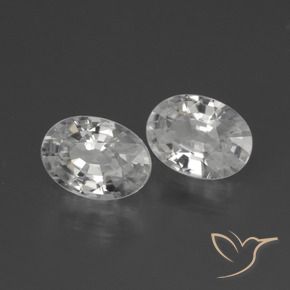 2.26 ct natürliche Weiß Zirkon-Edelsteine, Oval, VS