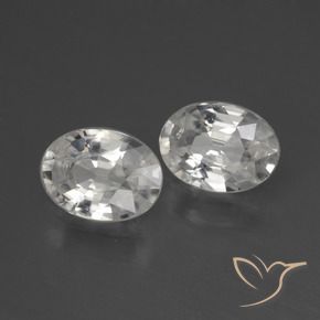2.24 ct natürliche Weiß Zirkon-Edelsteine, Oval, VVS