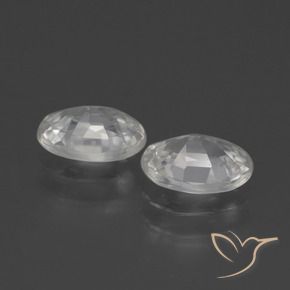 2.24 ct natürliche Weiß Zirkon-Edelsteine, Oval, VVS