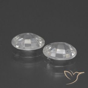 2.39 ct natürliche Weiß Zirkon-Edelsteine, Oval, VS