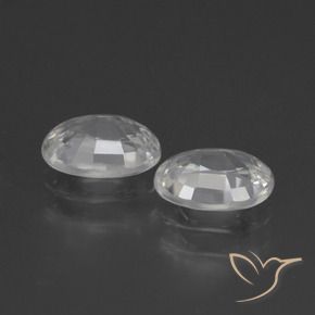 2.39 ct natürliche Weiß Zirkon-Edelsteine, Oval, VVS-VS