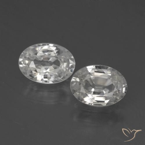 2.27ctw Natürlicher Warmweiß Zirkon, Oval, VVS-VS