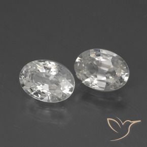 2.27 ct natürliche Warmweiß Zirkon-Edelsteine, Oval, VVS-VS