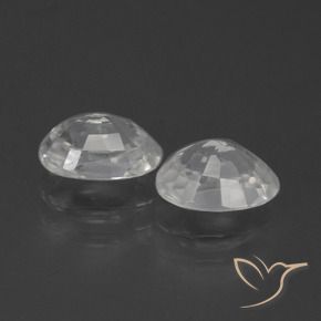 2.66 ct natürliche Weiß Zirkon-Edelsteine, Oval, VS