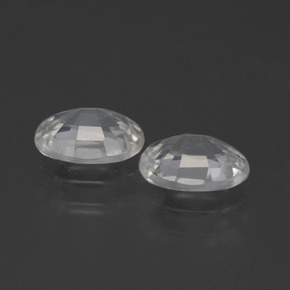 2,27 ct natürliche weißer Zirkon-Edelsteine, Oval Schliff, VS