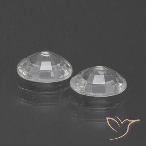 2.46 ct natürliche Weiß Zirkon-Edelsteine, Oval, VVS-VS