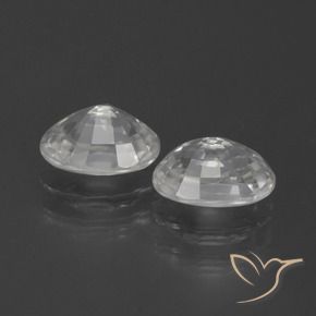 2.68 ct natürliche Weiß Zirkon-Edelsteine, Oval, VVS-VS