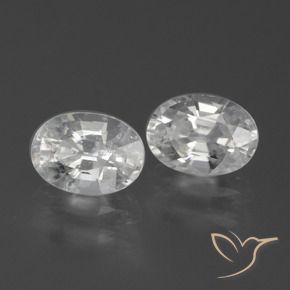 2.57 ct natürliche Weiß Zirkon-Edelsteine, Oval, VS