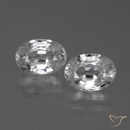 2.58ctw Natürlicher Klares Weiß Zirkon, Oval, VS