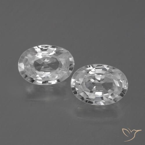 2.32ctw Natürlicher Weiß Zirkon, Oval, VVS