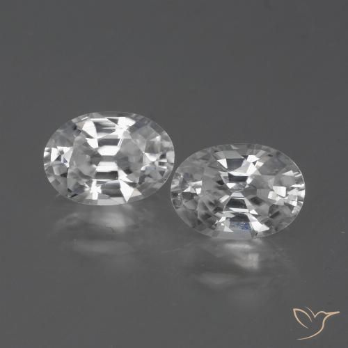 2.31ctw Natürlicher Klares Weiß Zirkon, Oval, VVS
