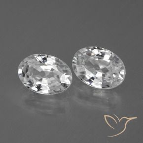 2.55 ct natürliche Weiß Zirkon-Edelsteine, Oval, VVS