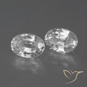 2.54 ct natürliche Weiß Zirkon-Edelsteine, Oval, VVS