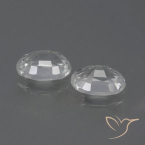2.54 ct natürliche Weiß Zirkon-Edelsteine, Oval, VVS