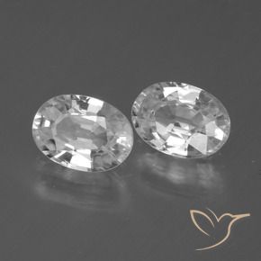 2.59 ct natürliche Weiß Zirkon-Edelsteine, Oval, VS