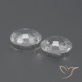 2.59 ct natürliche Weiß Zirkon-Edelsteine, Oval, VS