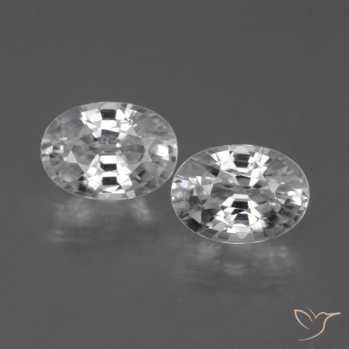2.57ctw Natürlicher Klares Weiß Zirkon, Oval, VS
