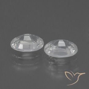 2.36 ct natürliche Weiß Zirkon-Edelsteine, Oval, VVS