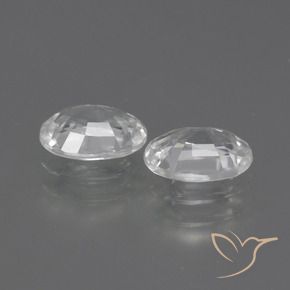 2.19 ct natürliche Weiß Zirkon-Edelsteine, Oval, VVS
