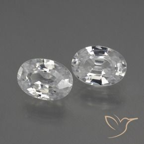 2.41 ct natürliche Weiß Zirkon-Edelsteine, Oval, VVS