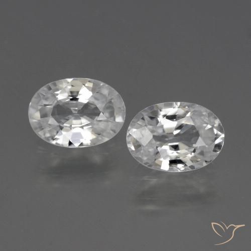 2.27ctw Natürlicher Weiß Zirkon, Oval, VVS