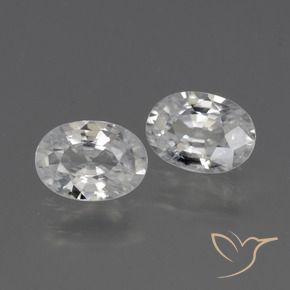 2.27 ct natürliche Weiß Zirkon-Edelsteine, Oval, VVS