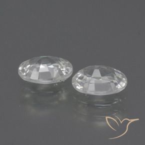 2.27 ct natürliche Weiß Zirkon-Edelsteine, Oval, VVS