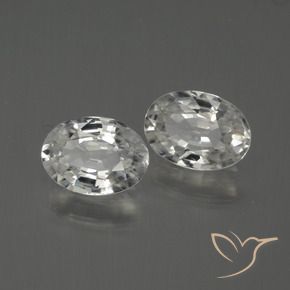 2.10 ct natürliche Weiß Zirkon-Edelsteine, Oval, VVS