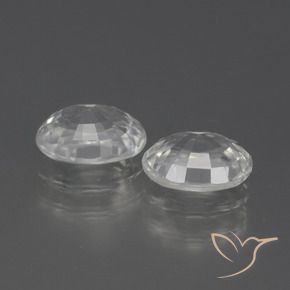 2.59 ct natürliche Weiß Zirkon-Edelsteine, Oval, VVS-VS