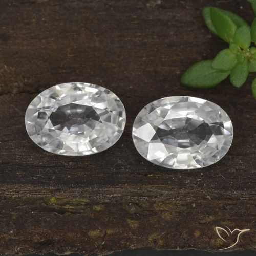 2.30ctw Natürlicher Weiß Zirkon, Oval, VVS-VS