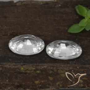 2.30 ct natürliche Weiß Zirkon-Edelsteine, Oval, VVS-VS