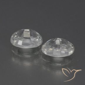 2.80 ct natürliche Weiß Zirkon-Edelsteine, Oval, VVS