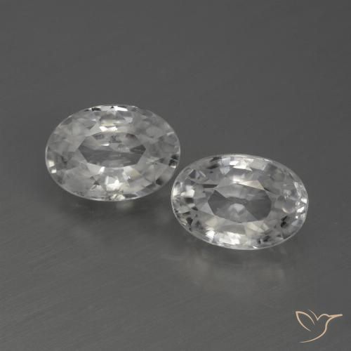 2.53ctw Natürlicher Weiß Zirkon, Oval, VS