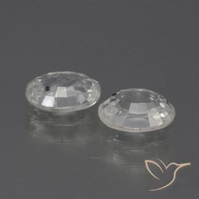 2.53 ct natürliche Weiß Zirkon-Edelsteine, Oval, VS