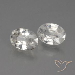 2.15 ct natürliche Weiß Zirkon-Edelsteine, Oval, VS
