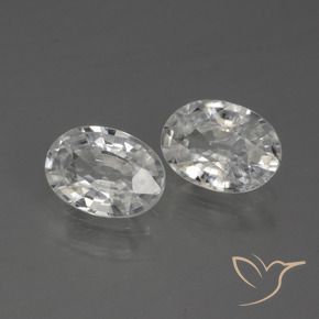 2.29 ct natürliche Weiß Zirkon-Edelsteine, Oval, VS
