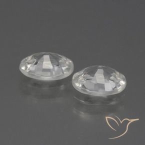2.18 ct natürliche Weiß Zirkon-Edelsteine, Oval, VVS-VS