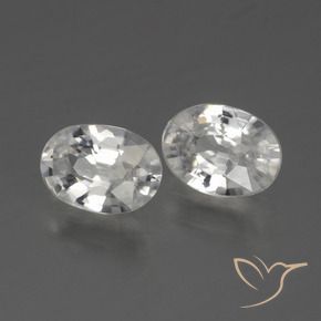 2.15 ct natürliche Weiß Zirkon-Edelsteine, Oval, VVS